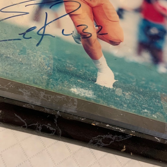 Vintage Tampa Bay Buccaneers Errict Rhett Auto NFL 15" x 12" Wall Plaque - Picture 5 of 16